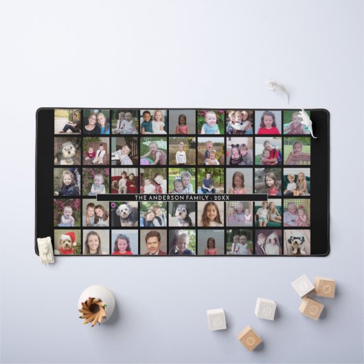 45 Fotocollage - 5 rijen 9 kolommen - zwart Bureaumat (Kindertafel)