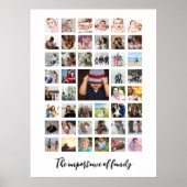 45 Fotocollage en tekst gepersonaliseerd Poster (Voorkant)