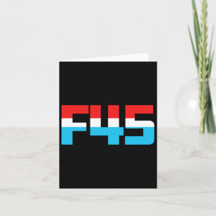 45! Grappige minimalistische anti-troef F45 Graphi Kaart