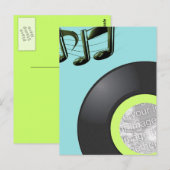 45 INVITATION DE CADRE DE PHOTO ENREGISTRÉ (Devant / Derrière)