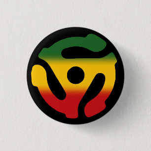 45 Invoegen: Reggae versie Ronde Button 3,2 Cm