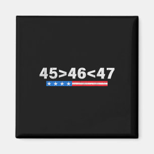 45 is groter dan 46 Fun 47 Amerikaanse vlag Trump Magneet