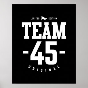 45 jaar - 45e verjaardag Funny Gift Poster