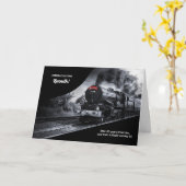 45 jaar boeking trein gefeliciteerd trein kaart (Gele Bloem)