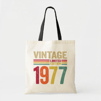 45 jaar  cadeau 1977 45th Birthday Tote Bag