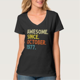 45 jaar Geweldige sinds oktober 1977 45e geboorte T-shirt