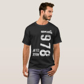 45 jaar oud 1978 45e verjaardag t-shirt (Voorkant volledig)