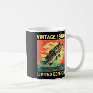 45 jaar oud geschenk 1980 Gevist Visser Vis 45e Koffiemok