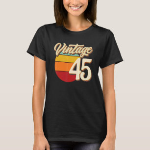 45 Jaar Oud Retro 1977 Verjaardag 45e Geboorte T-shirt