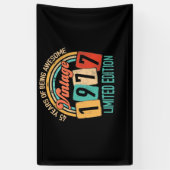 45 jaar oud van Geweldige in 1977 45e verjaardag Spandoek (Verticaal)