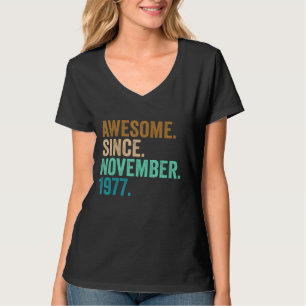45 jaar oude geschenken Geweldige sinds november 1 T-shirt
