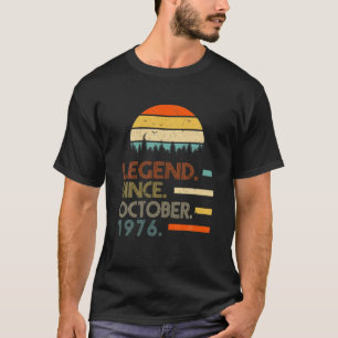 45 jaar oude Retro Birthday Gift Legend sinds okto T-shirt