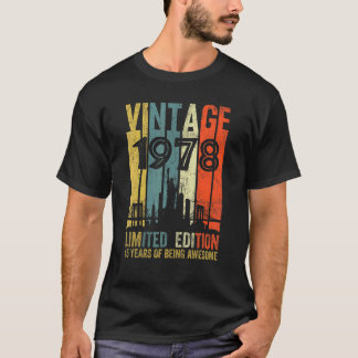 45 jaar oude Vintage 1978 45e verjaardag T-shirt