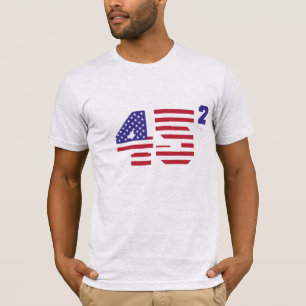 45 kwadraat Trump 2020 The Sequel Second Term T-shirt