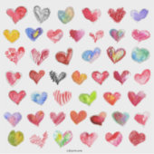 45 Love Heart Designs For Stickers (Devant)