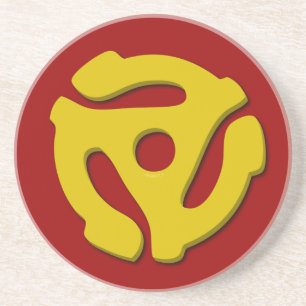 45 Record adapter Zandsteen Onderzetter