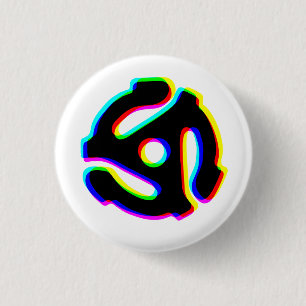 45 rpm Record Adapter-Button Ronde Button 3,2 Cm