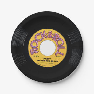 45-rpm record papieren bordje