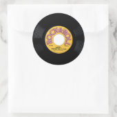  45 rpm record ronde sticker (Tas)