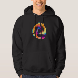 45 RPM Recordadapter Tie Dye Retro Vinyl DJ Cadeau Hoodie