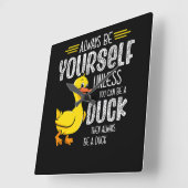 45.Rubbereend voor eenden Vierkante Klok (Hoek)