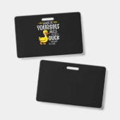 45.Rubberen eend voor eend-liefhebbers Badge (Voor- en achterkant)