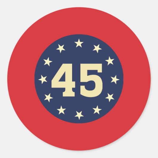 "45" STICKER STICKERS (Voorkant)