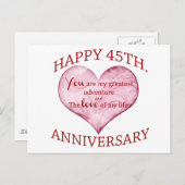 45. Verjaardag Briefkaart (Voorkant / Achterkant)