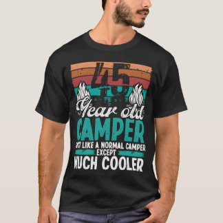 45 Year Old Camper Scouting Camping 45 Birthday gi T-shirt