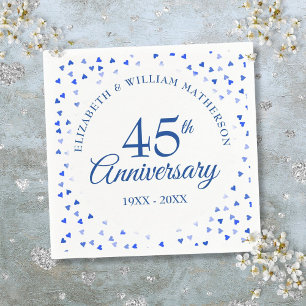 45e 65e jubileum Love Hearts Confetti Servet