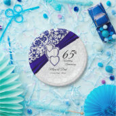 45e / 65e Jubileum van het Sapphire Wedding Papieren Bordje (Feest)