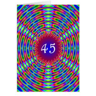 45e Abstracte Trippy Swirls van Birthday