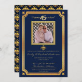 45e anniversaire de mariage - Invitations AJOUTER  (Devant / Derrière)