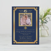 45e anniversaire de mariage - Invitations avec PHO (Debout devant)