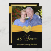 45e anniversaire - Faux Pocket - Invitations perso (Devant / Derrière)