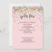 45e anniversaire Fête confetti Invitation (Devant)