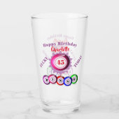 45e anniversaire Funny Bingo Verre à thème (Dos)