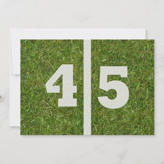 45e anniversaire ! Invitation personnalisable (Devant)