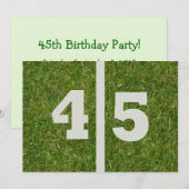 45e anniversaire ! Invitation personnalisable (Devant / Derrière)