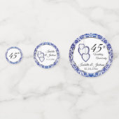 45e bruiloft Jubileum hart Confetti (Voorkanten)