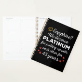 45e bruiloft Jubileum I - Sapphire Funny Couple Planner (Display)