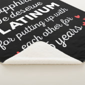 45e bruiloft Jubileum I - Sapphire Funny Couple Sherpa Deken (3/4)