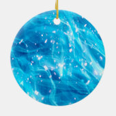 45e bruiloft Jubileum Sapphire Party Lights Keramisch Ornament (Achterkant)