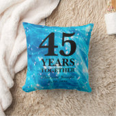45e bruiloft Jubileum Sapphire Party Lights Kussen (Deken)