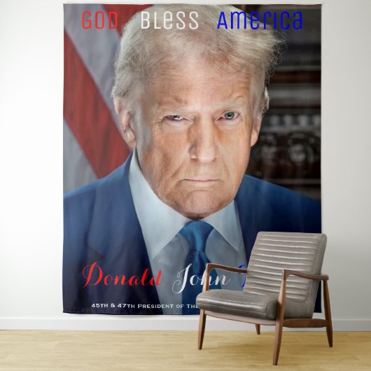 45e en 47e President van de Amerikaanse president  Wandkleed (In situ)