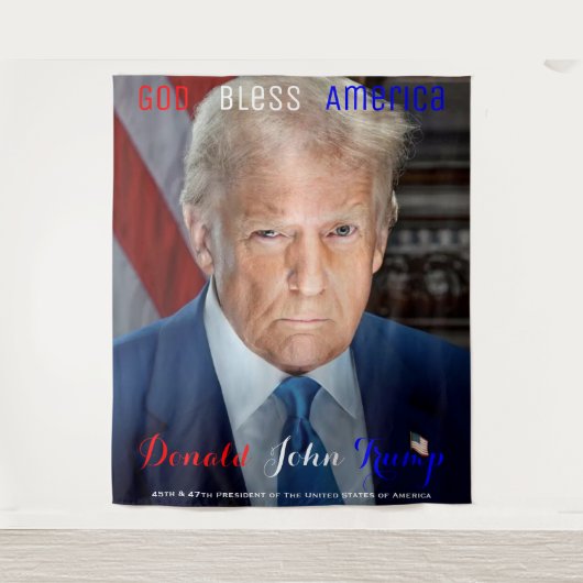 45e en 47e President van de Amerikaanse president  Wandkleed (Voorkant)