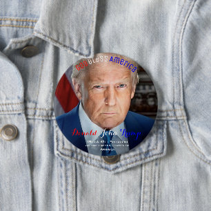 45e en 47e President van de VS Donald Trump Ronde Button 4,0 Cm