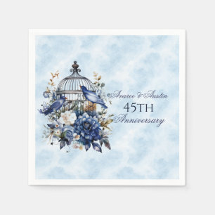 45e en 65e saffier Jubileum papier Servet