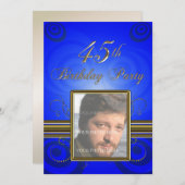 45e fête d'anniversaire Invitation (Devant / Derrière)