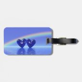 45e Jubileum Sapphire Hearts Bagagelabel (Achterkant horizontaal)